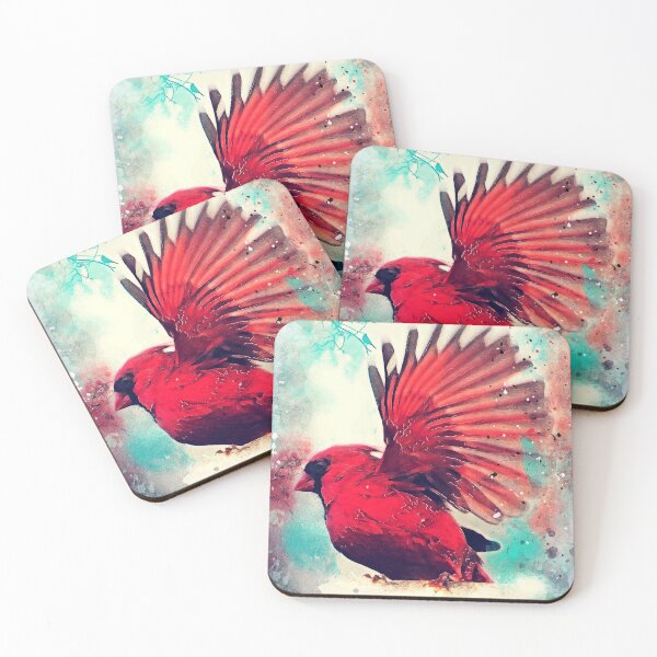 Item preview, Pájaro rojo # aves # aves designed and sold by JBJart.