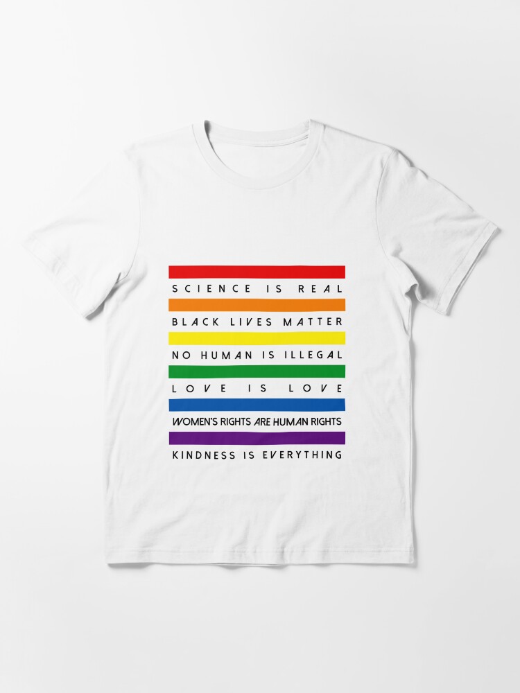 Alternate view of Science is Real Black Lives Matter Essential T-Shirt