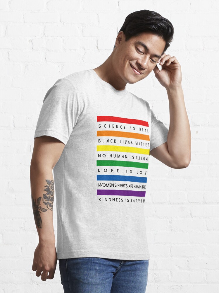 Alternate view of Science is Real Black Lives Matter Essential T-Shirt