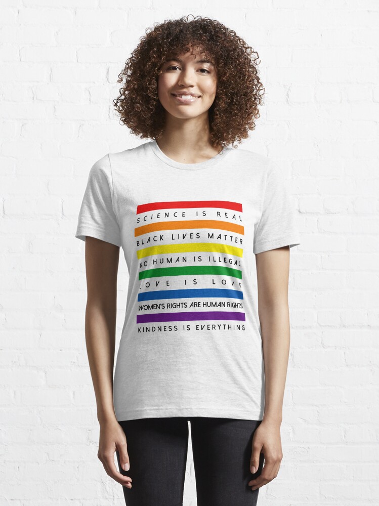 Alternate view of Science is Real Black Lives Matter Essential T-Shirt