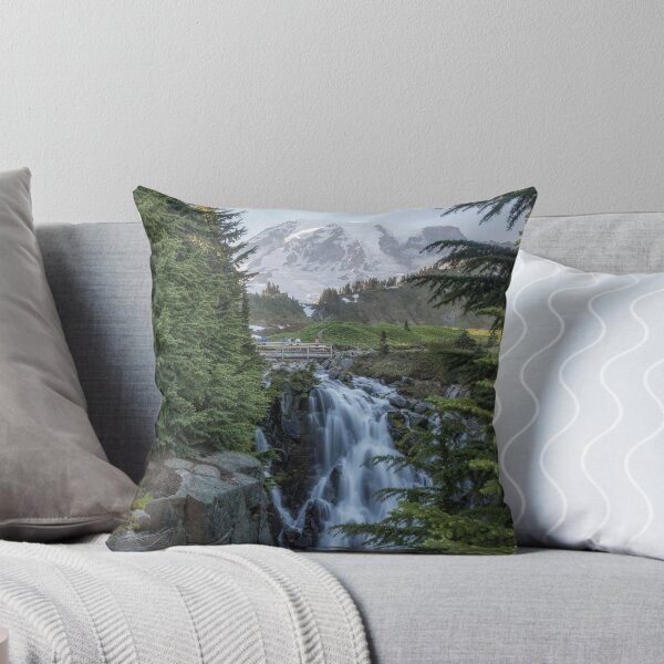 Item preview, Mount Rainier and Myrtle Falls, Late Afternoon, vertical designed and sold by Belinda Greb Photography.