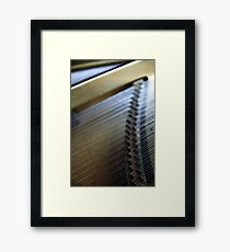 Piano Wires Framed Print