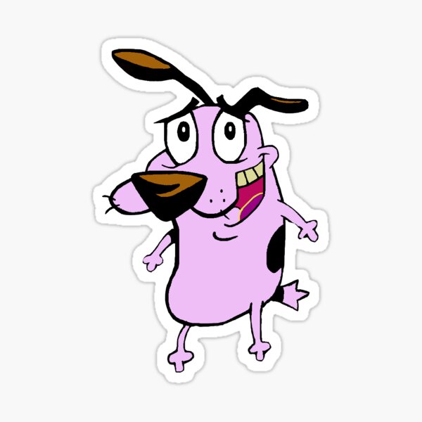 Courage the Cowardly Dog Sticker