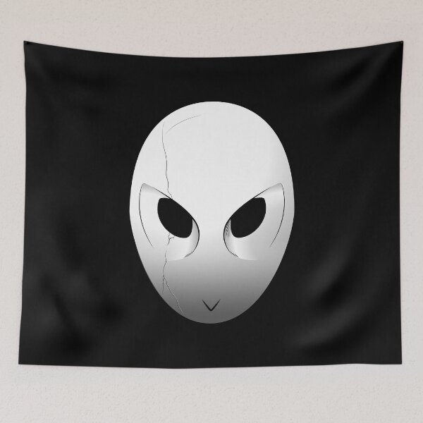 Item preview, BROKEN COURT OF THE OWL MASK, sinister, shadow, evil, devil, white, secret brotherhood talon society night city crime gang designed and sold by frikybomb.