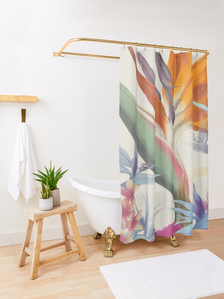 Alternate view of Fields of Paradise Shower Curtain