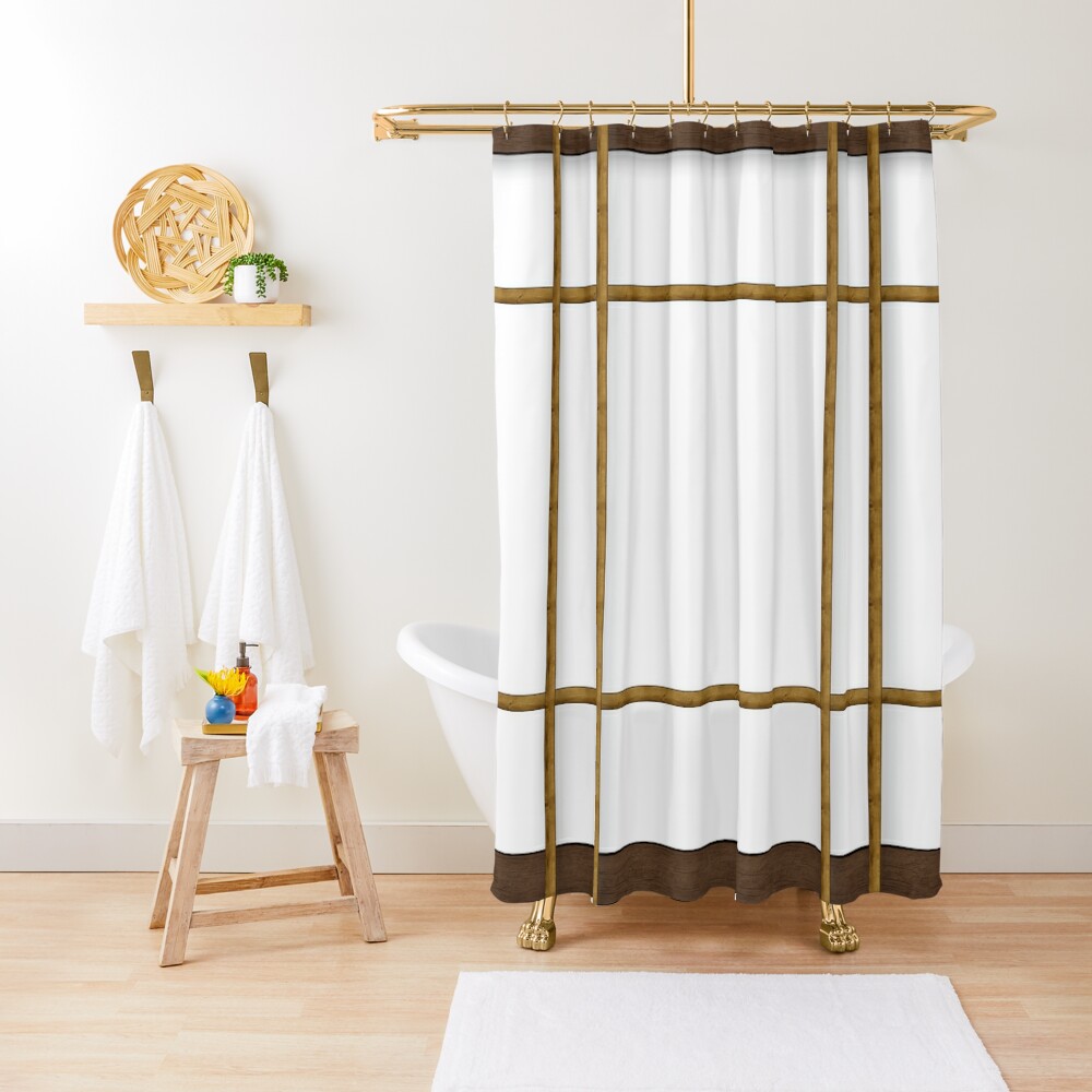 Japanese Paper Wall Shower Curtain For Sale By DolphinPod Redbubble   Ur,shower Curtain Closed Context,square,1000x1000.1 