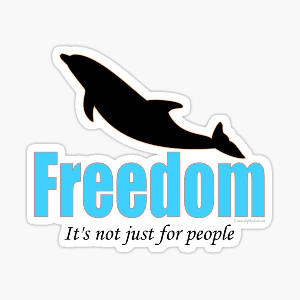 Dolphin Freedom Sticker