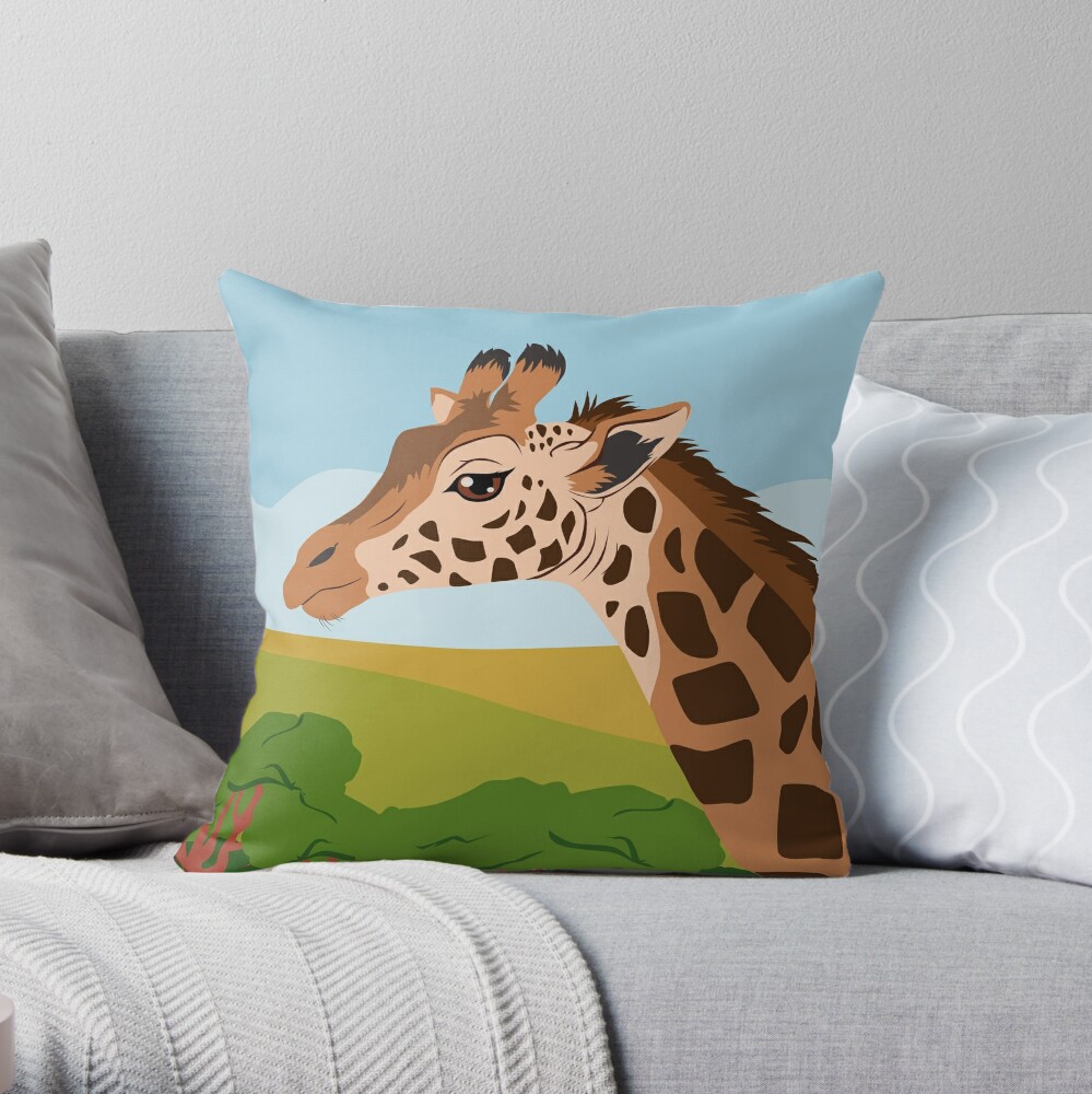 little giraffe pillow case