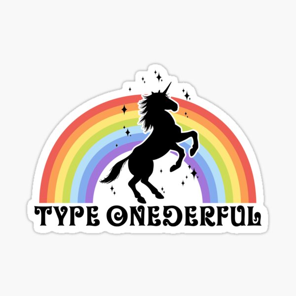 Item preview, Type 1 Diabetes Type Onederful Unicorn Perfect Glucose Number Diabetic Gift designed and sold by JessieJune.