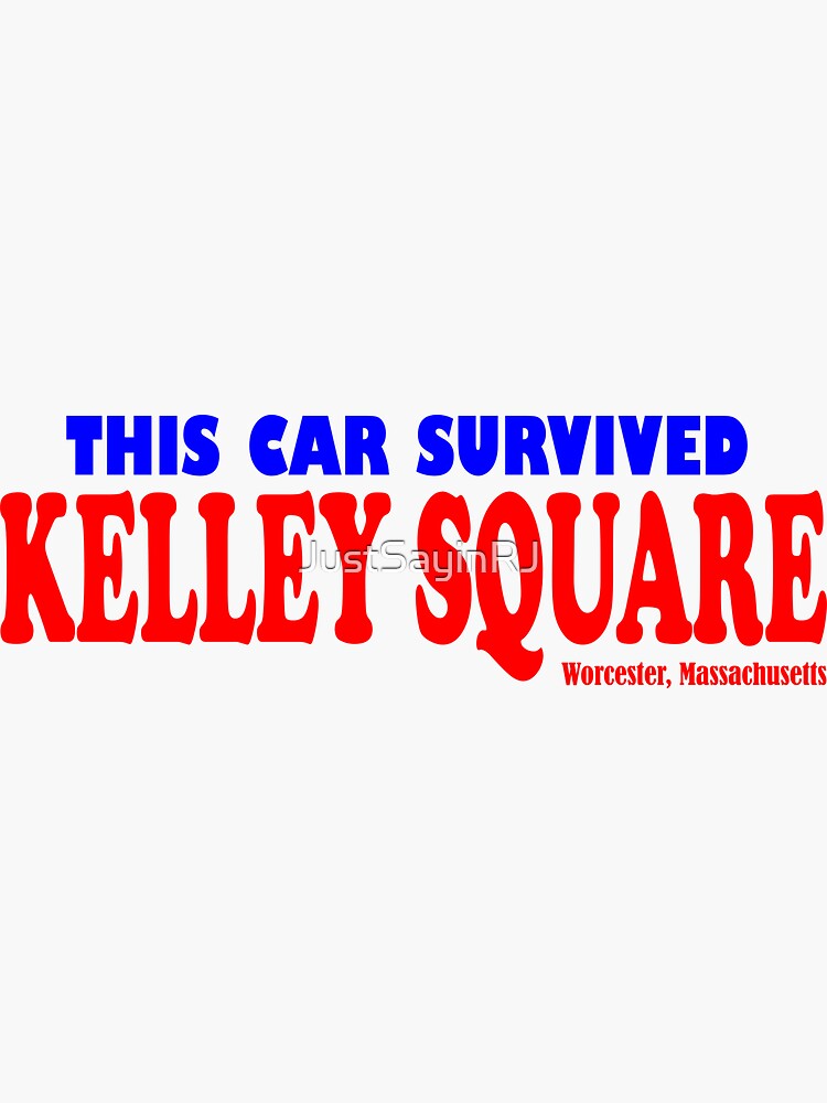 Thumbnail 3 of 3, Sticker, This Car Survived Kelley Square designed and sold by JustSayinRJ.