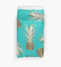 Ananas-Marmelade - Türkis Bettbezug