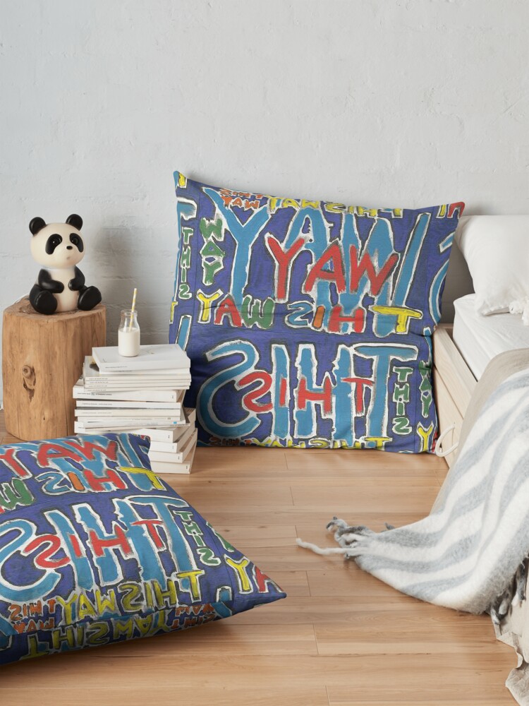Alternate view of This Way - Brianna Keeper Painting Floor Pillow