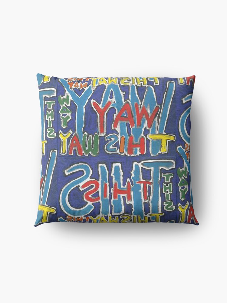 Alternate view of This Way - Brianna Keeper Painting Floor Pillow