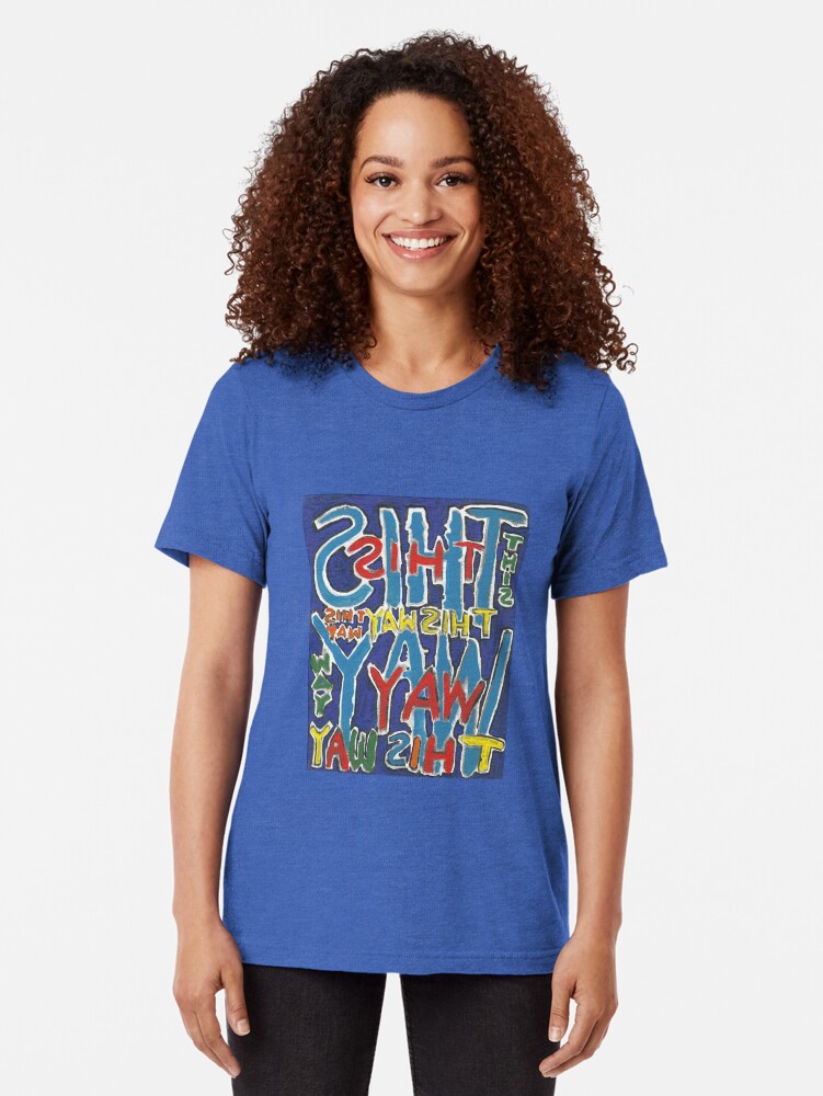 Alternate view of This Way - Brianna Keeper Painting Tri-blend T-Shirt