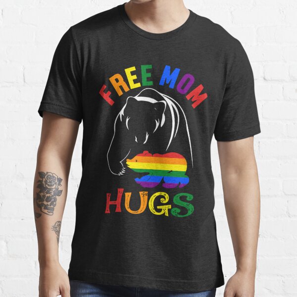 Free Mom Hugs Tshirts Gift For Mom Pride Mom T Shirt Lgbt Mom