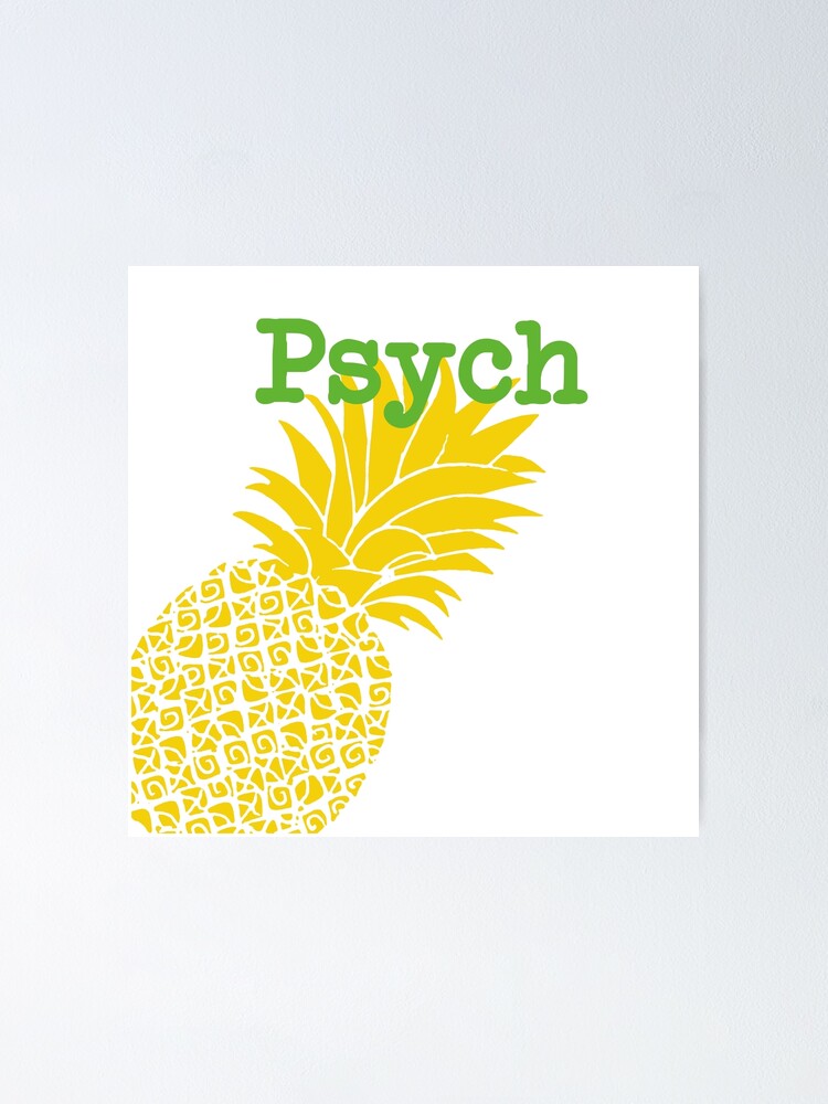 "Minimalist Psych TV Show Pop Culture Lime Yellow Fun Green Pineapple