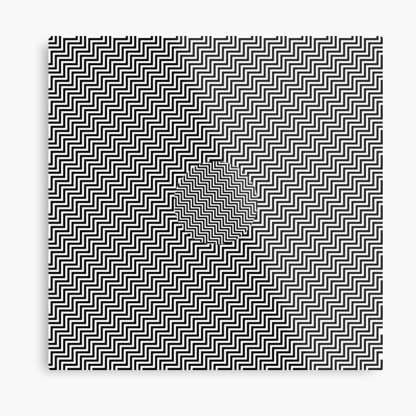 #Op #art - art movement, short for optical art, is a style of visual art that uses optical illusions #OpArt #OpticalArt Metal Print