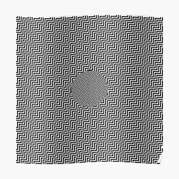 #Op #art - art movement, short for optical art, is a style of visual art that uses optical illusions #OpArt #OpticalArt Poster