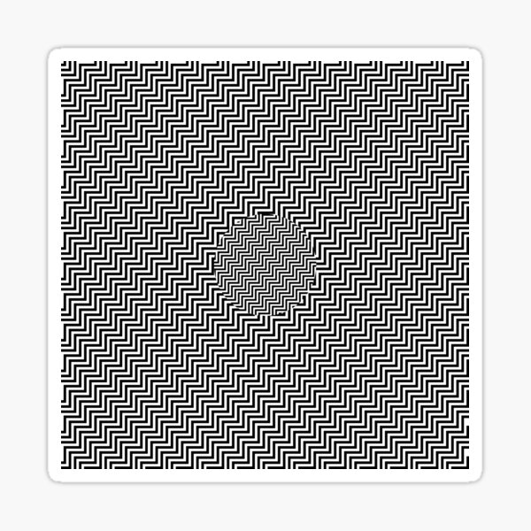 #Op #art - art movement, short for optical art, is a style of visual art that uses optical illusions #OpArt #OpticalArt Sticker