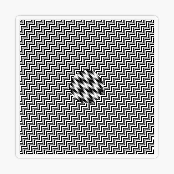 #Op #art - art movement, short for optical art, is a style of visual art that uses optical illusions #OpArt #OpticalArt Transparent Sticker