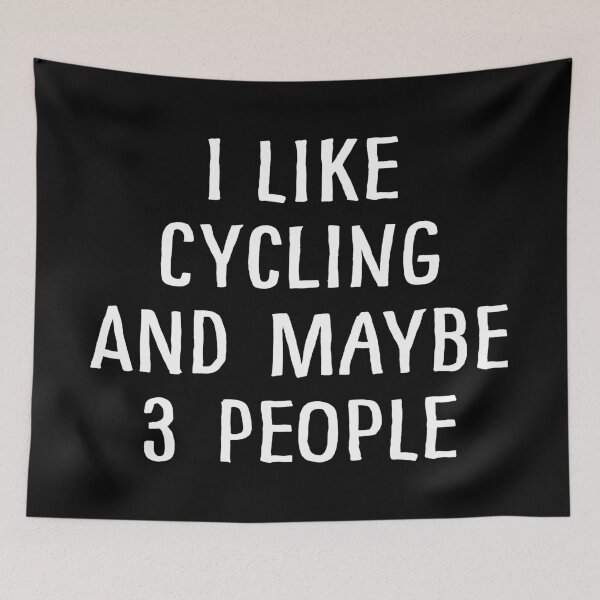Item preview, I Like Cycling and Maybe 3 People designed and sold by teesaurus.