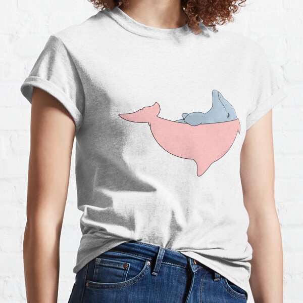 Newborn Dolphin with Pink Blanket Classic T-Shirt
