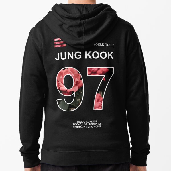 YJYP Kpop Boys Love Yourself Hoodie Jimin Jungkook Suga V RM Jin World Tour Zipper Jacket