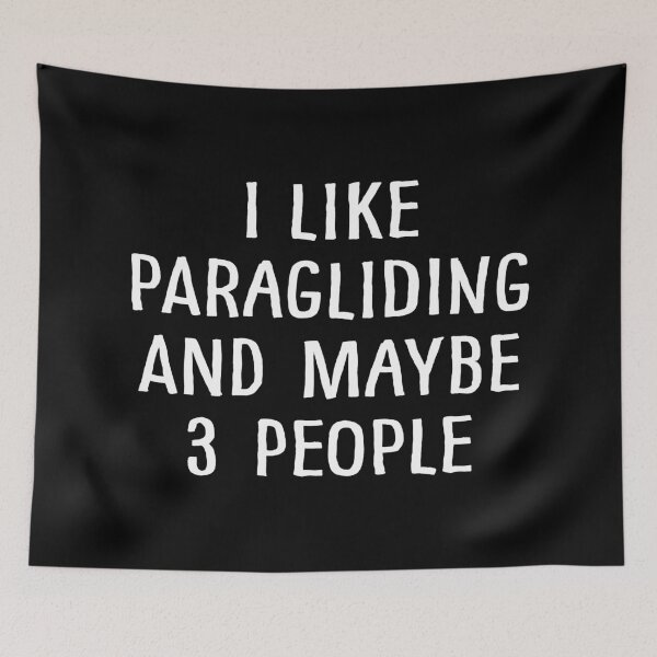 Item preview, I Like Paragliding and Maybe 3 People designed and sold by teesaurus.