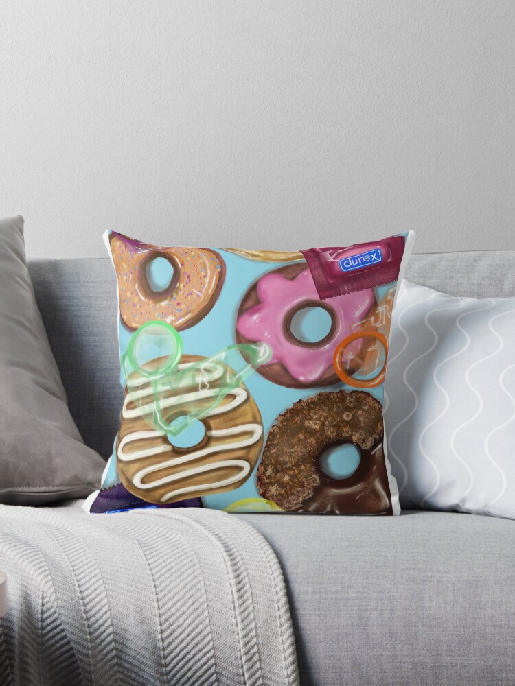 donut holes Throw Pillow for Sale by Em-Heun