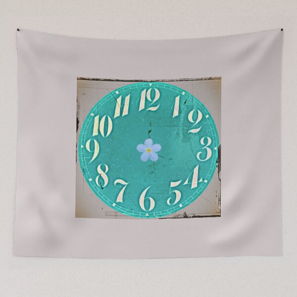 Item preview, Retro Flower Gray Green Blue designed and sold by PageDesigns.