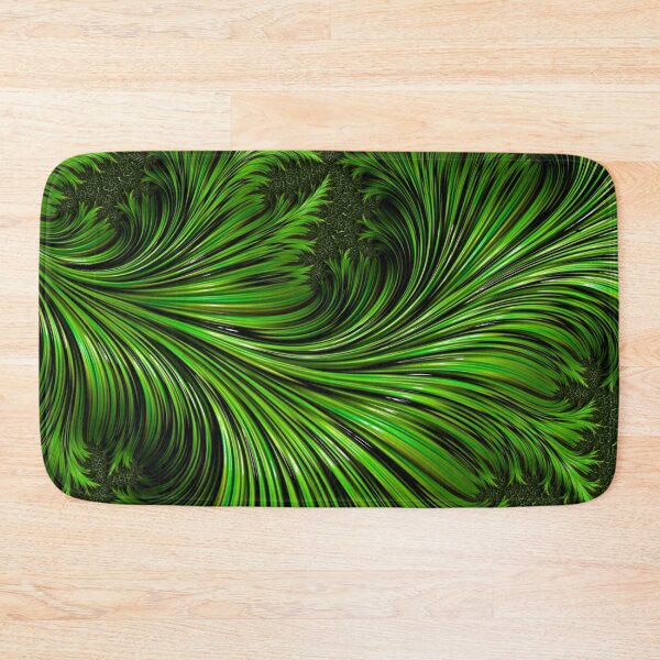 Item preview, Green Variegated Leaf Fractal Art Abstract designed and sold by Gsallicat.