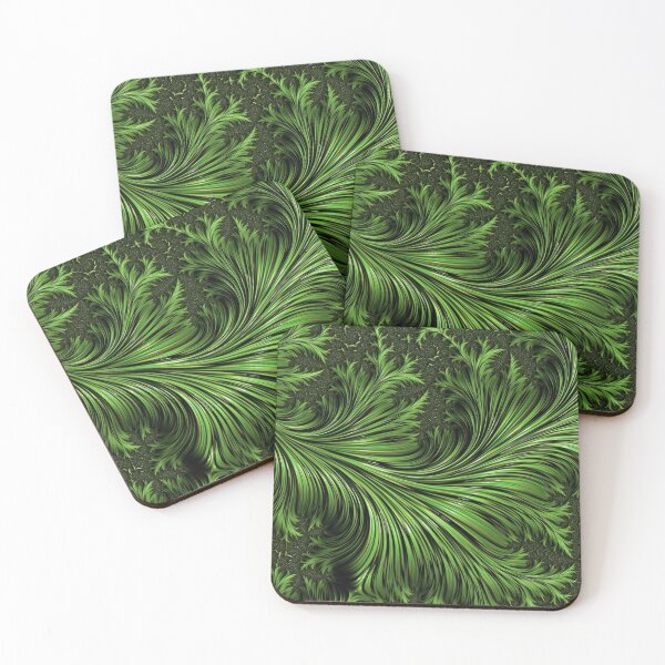Item preview, Green Variegated Leaf Fractal Art Abstract designed and sold by Gsallicat.