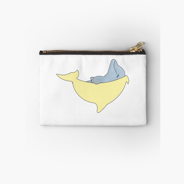 Aperçu de l'œuvre Bébé dauphin avec couverture jaune créée et vendue par Delfyn Studios.