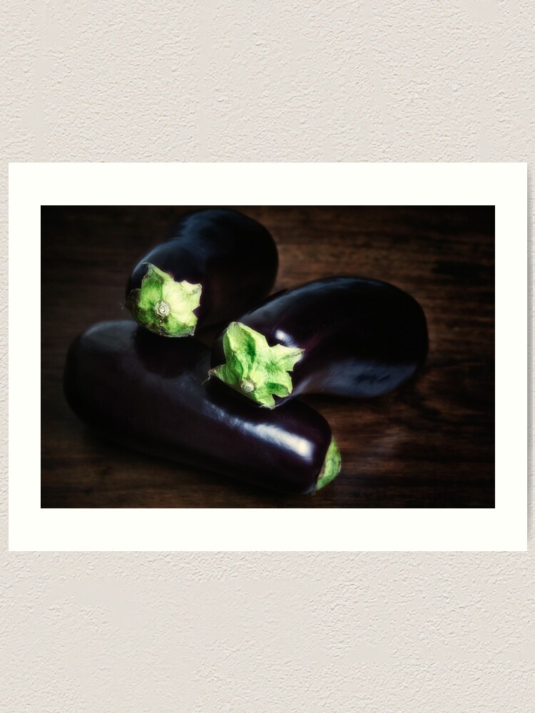 Alternate view of Eggplants Still life Art Print