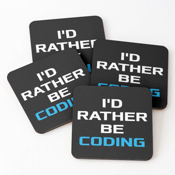 Item preview, I'd Rather Be Coding designed and sold by teesaurus.