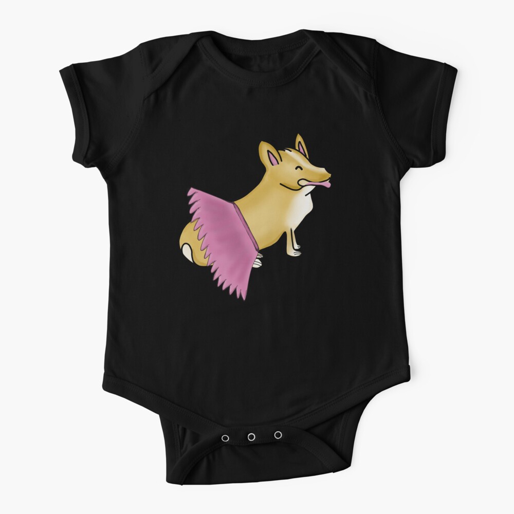 Ballett-Corgi Babystrampler