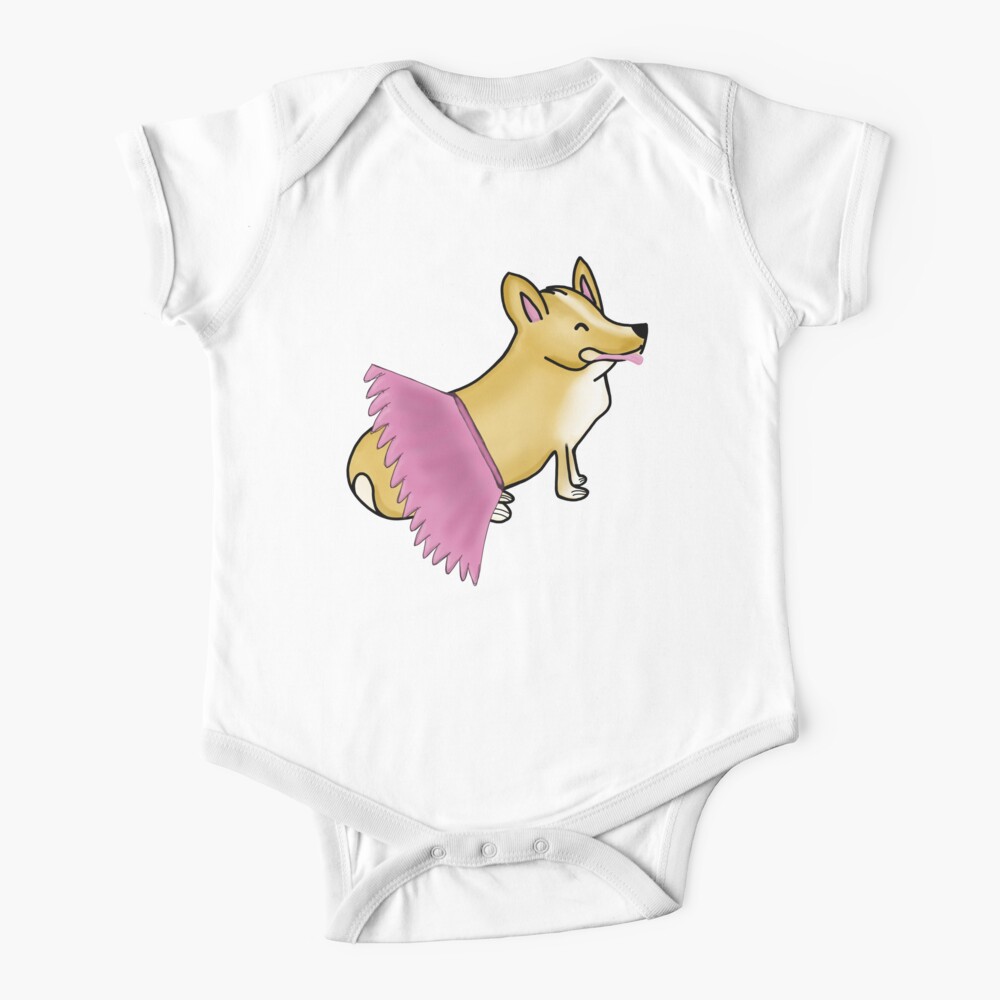 Ballett-Corgi Babystrampler