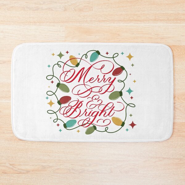 Item preview, Merry and Bright Christmas with Lights for Light Background designed and sold by Gsallicat.