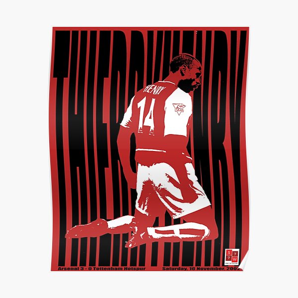 Poster Print of Thierry Henry (Arsenal). Chelsea 1: 0 Arsenal