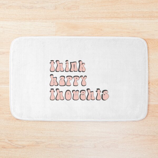 Item preview, think happy thoughts pink and grey  designed and sold by Kate Boone.
