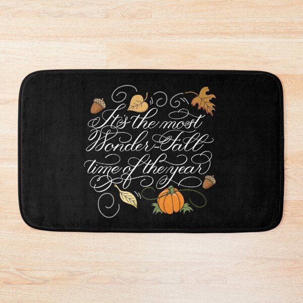 Item preview, Fall Autumn It’s the Most Wonder-Fall Time Of The Year on Dark Background  designed and sold by Gsallicat.