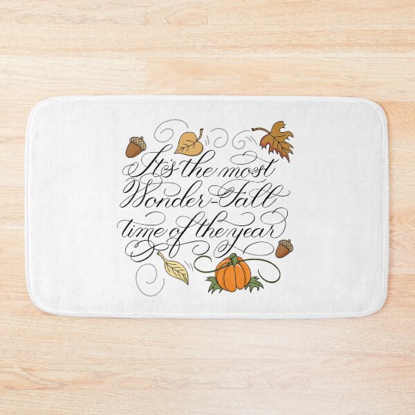 Item preview, Fall Autumn It’s the Most Wonder-Fall Time of the Year on Light Background designed and sold by Gsallicat.