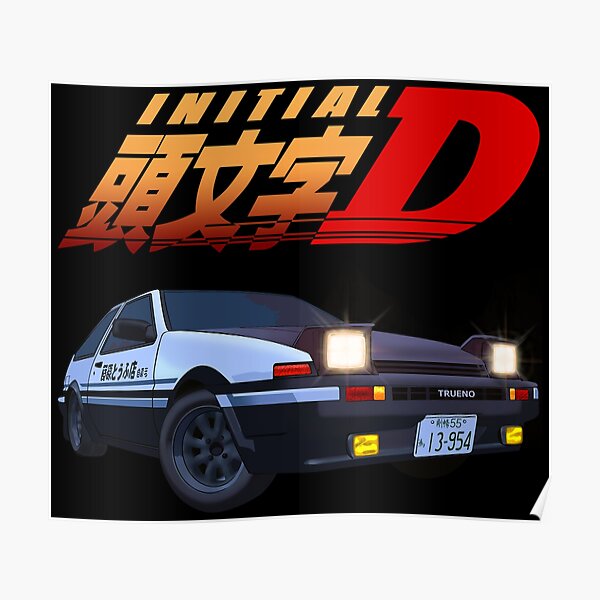 "Initial D" Poster for Sale by WangFertilizer | Redbubble