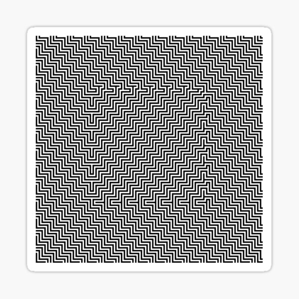 #Op #art - art movement, short for optical art, is a style of visual art that uses optical illusions #OpArt #OpticalArt Sticker