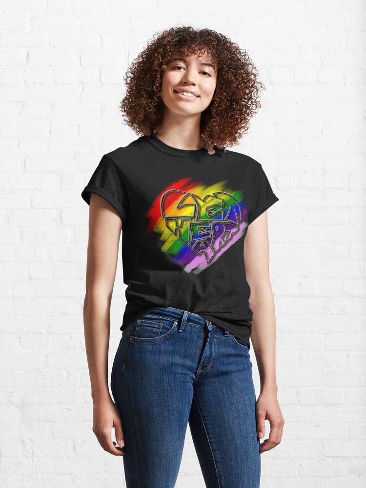 Alternate view of Let Heart - Pride Classic T-Shirt