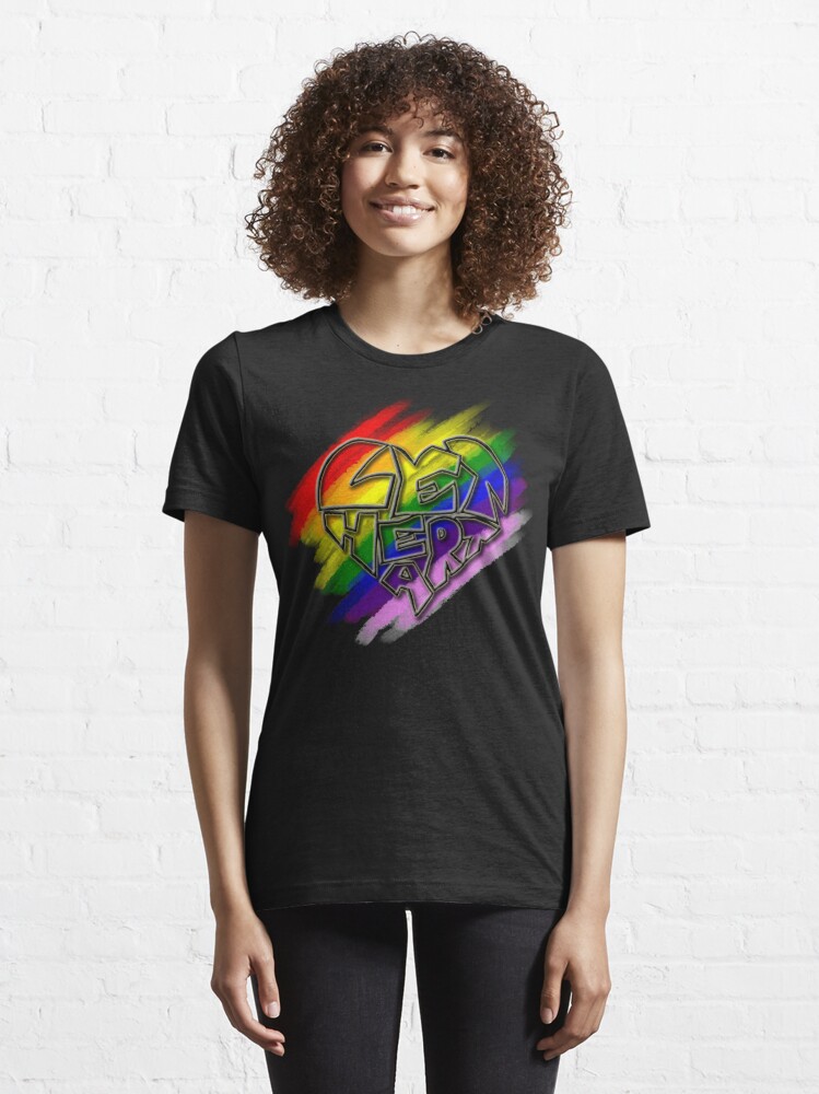 Alternate view of Let Heart - Pride Essential T-Shirt