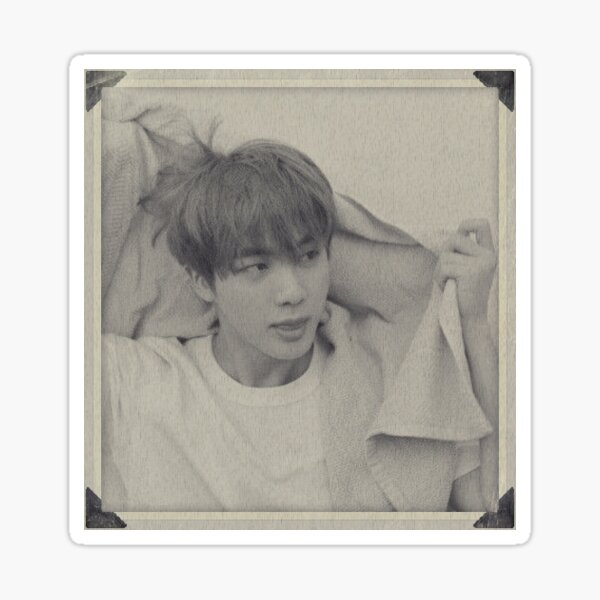 Artikel-Vorschau von Vintager Kim Seokjin Aufkleber, designt und verkauft von PaperMoonKPOP.