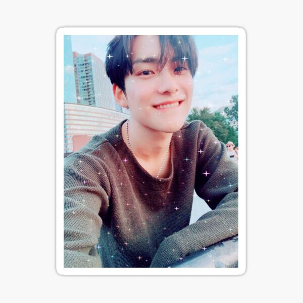 Kawaii K-pop Wall Decor Die Cut Sticker Angel Jun Park Junhee Kpop Decal ACE Kpop Glossy Sticker Gift for kpop fan Laptop Stickers