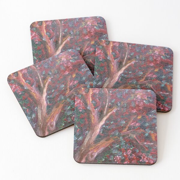 Item preview, Red Gum at Dusk oil painting by Heather Holland designed and sold by Heatherian.