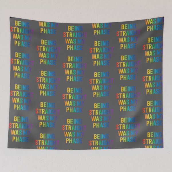 Item preview, Being Straight Was My Phase - Funny LGBTQ Pride design designed and sold by bkfdesigns.